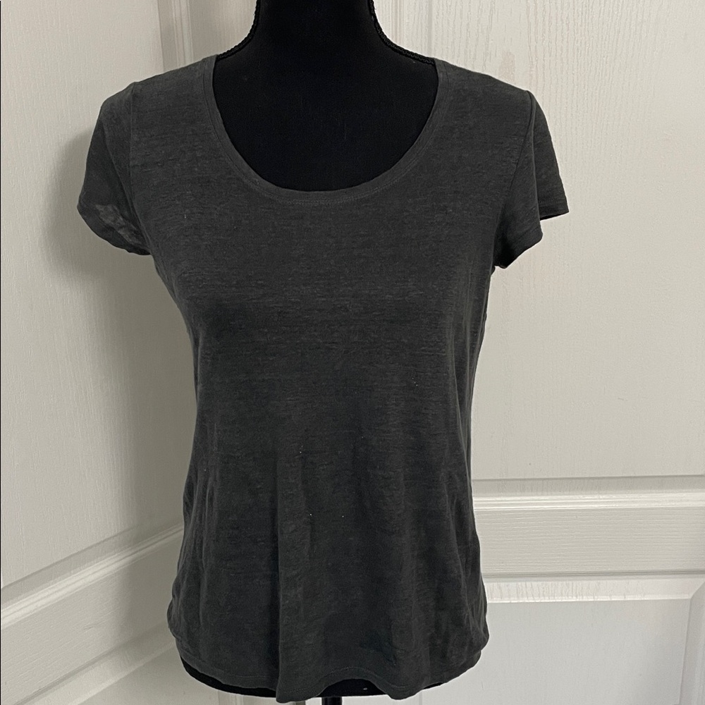 Burberry Brit 100% linen top gray XXS